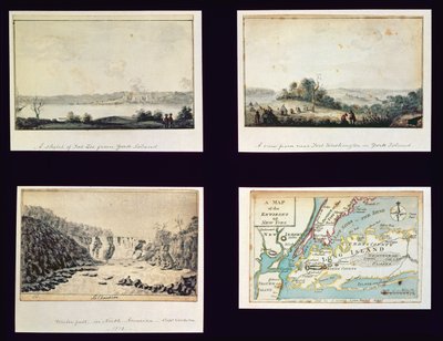 North American Scenes and a Map of New York by Conleton